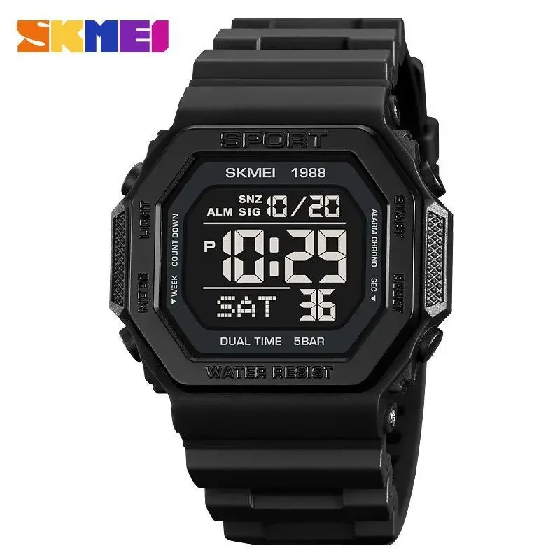 Tide Watch Surf - Skmei 1988, мужские военные часы обратного
