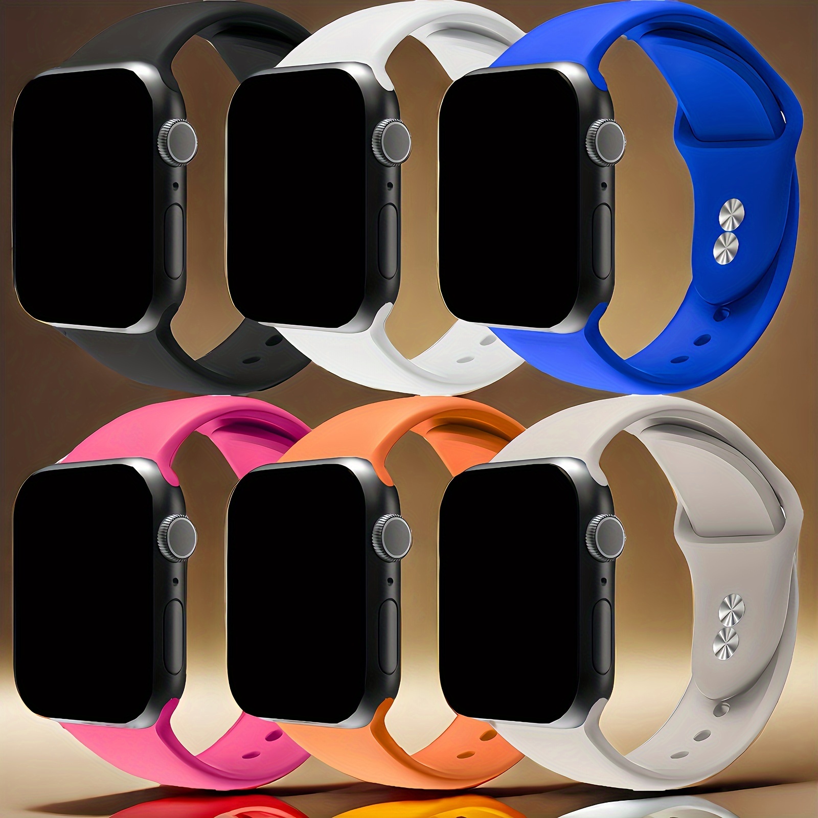 Smartwatch Apple Watches For Men - Спортивный мягкий силиконовый ремешок для Apple