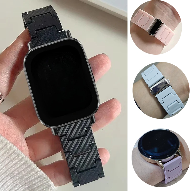 Smartwatch Samsung Watches For Women - Ремешок из углеродного волокна 20 мм