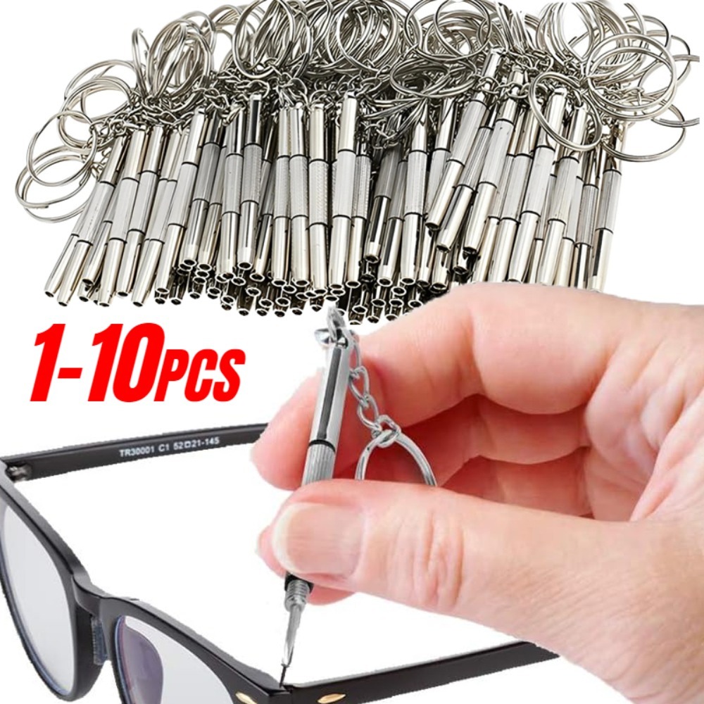 Watch Tool Repair Kit - 1/3/5/10 Портативная мини-отвёртка-брелок для ремонта очков,