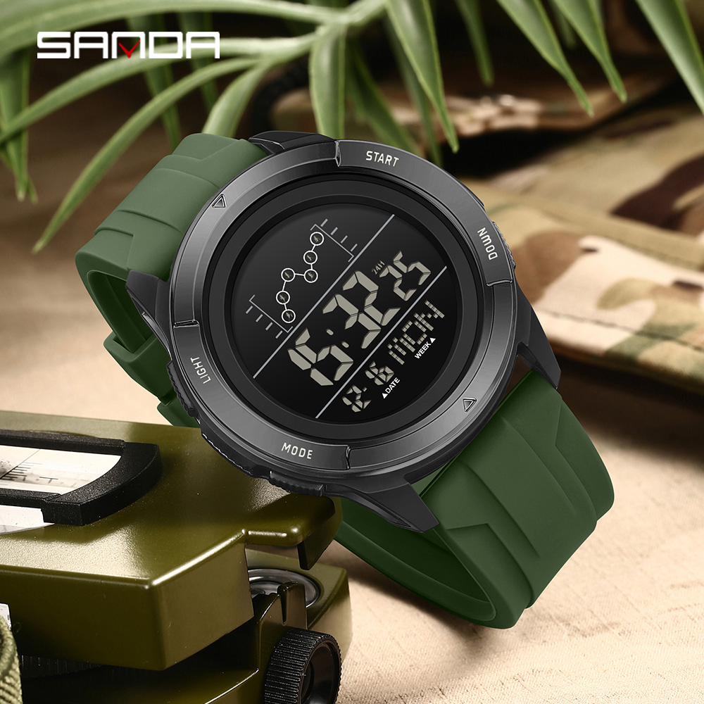 Мужские электронные часы SANDA – обзор и цена Tide Watch Surf