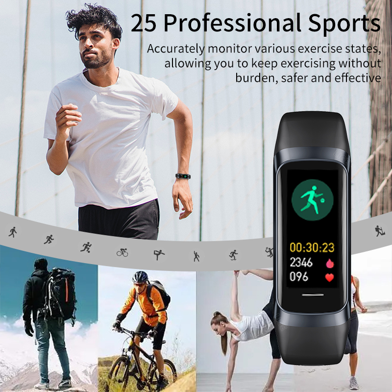 LIGE 1,1-дюймовый Amoled монит – обзор и цена Smartwatch Health Watches For Women