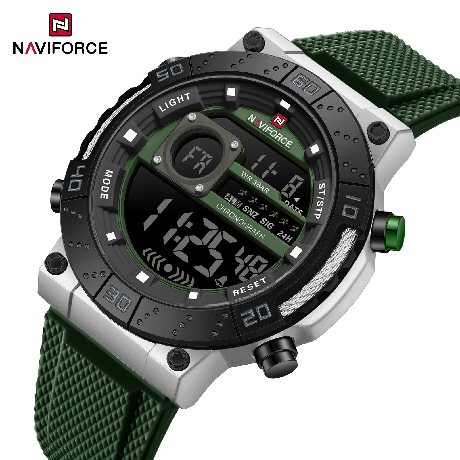 NAVIFORCE новые цифровые спорт – обзор и цена Watch Display Pillow
