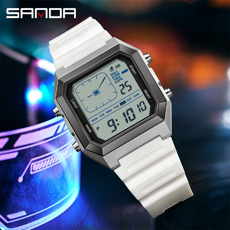 SANDA 6307 Новые мужские цифро – обзор и цена Tide Watch Surf